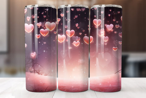 Valentine's Day 20 Oz Tumbler Wrap