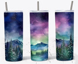 20 Oz Northern Lights Tumbler Wrap