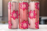 3D Flowers Inflated Tumbler Wrap