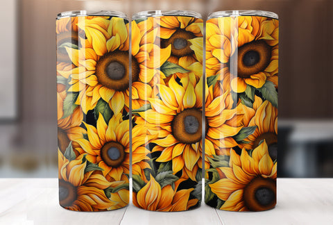 Sunflower 20 Oz Tumbler Wrap