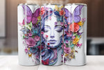 20 Oz Watercolor Butterfly Tumbler Wrap