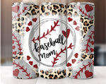 Baseball Mom Tumbler Wrap Template