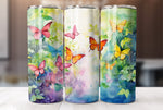 20 Oz Watercolor Butterfly Tumbler Wrap