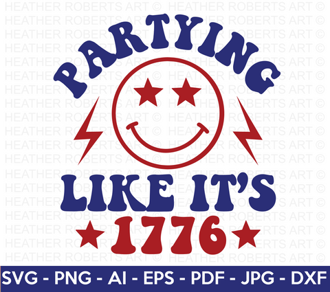 Partying Like Its 1776 SVG