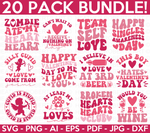 Retro Anti-Valentine SVG Bundle