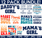 Retro Little Girl SVG Bundle