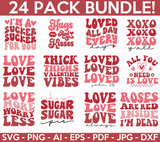 Retro Valentines SVG Bundle