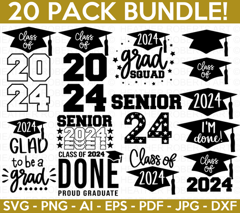 Graduation 2024 SVG Bundle