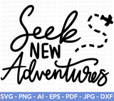 Seek New Adventures SVG