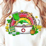 St. Patrick's Day Nurse Hat PNG