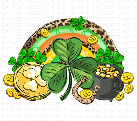 St Patrick's Day Rainbow PNG