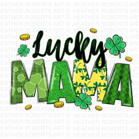 St Patrick's Day Lucky Mama PNG