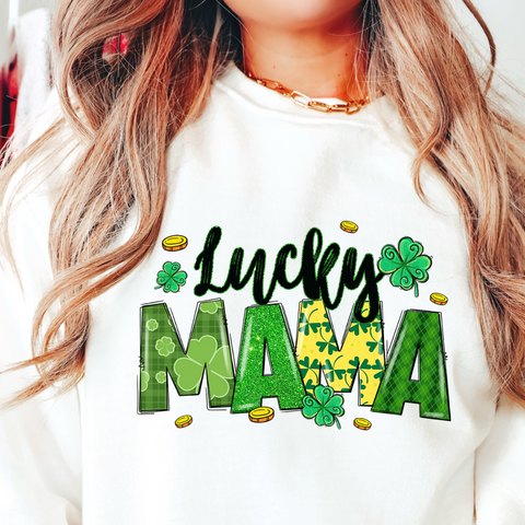 St Patrick's Day Lucky Mama PNG