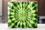 Green Tie Dye 20 Oz Skinny Tumbler Sublimation Wrap