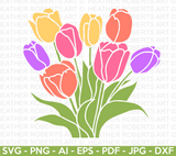 Tulip Bouquet SVG