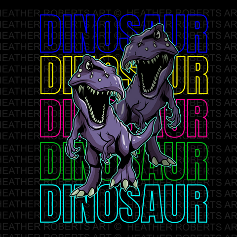 Dinosaurs Sublimation PNG