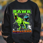 Rawr Dinosaur Sublimation PNG