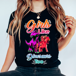 Girls Like Dinosaurs Too Sublimation PNG