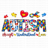 Autism Accept Understand Love PNG