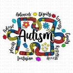 Autism Advocate Dignity Equality PNG