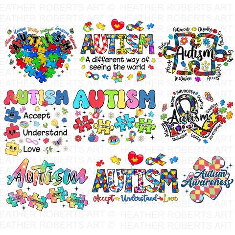 Autism Awareness Sublimation Bundle