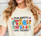 Dear Parents Tag You're It PNG