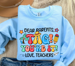 Dear Parents Tag You're It PNG