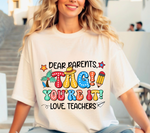 Dear Parents Tag You're It PNG