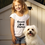 Rescue Love Repeat SVG