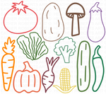 Vegetable Clipart Svg Bundle