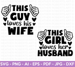 Husband and Wife Matching SVG