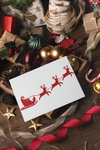 Santa Sleigh and Deers SVG