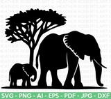 Elephants SVG