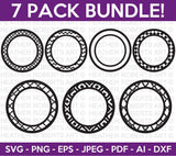 Circular Frame SVG Bundle