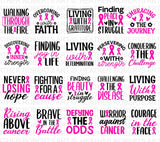 Cancer Awareness Mega SVG Bundle
