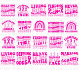 Cancer Awareness Mega SVG Bundle