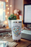 Autism Awareness Lightbulb PNG: Floral Puzzle Ribbon Sublimation