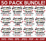 Most Likely Funny Christmas SVG Bundle