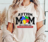 Autism Mom PNG: Varsity Heart Design