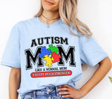Autism Mom PNG: Varsity Heart Design