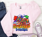 Autism Awareness Sneaker PNG: Colorful Puzzle Design