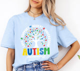 Autism Awareness Tree PNG: Love, Support, Acceptance