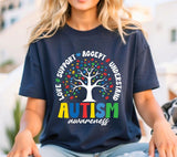 Autism Awareness Tree PNG: Love, Support, Acceptance