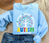 Autism Awareness Tree PNG: Love, Support, Acceptance