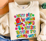 Autism Awareness PNG: Puzzle Piece Sublimation Design