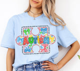 Autism Awareness Bow Png: Retro Coquette Design