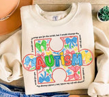 Autism Awareness Bow Png: Retro Coquette Design