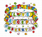 Autism Awareness PNG: Retro Coquette Bow Design