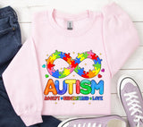 Autism Awareness PNG: Puzzle Infinity Design