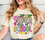 100 Days of School PNG: Teacher Brushstroke Design
